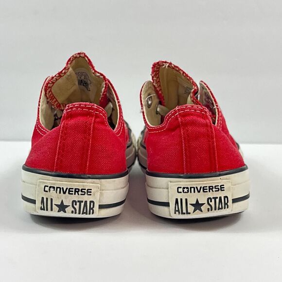 Converse Chuck Taylor All Star Shoes Womens 7 Mens 5 Red Low Top Sneakers Street - Picture 6 of 10
